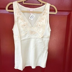 Rebecca Taylor 100% silk beaded blouse xs